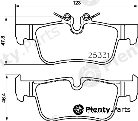 Brembo P06094 — Brake Pad Set, disc brake PRIME LINE
