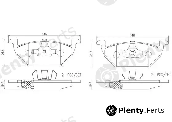 Brembo P85041N — Brake Pad Set, disc brake PRIME LINE - Ceramic