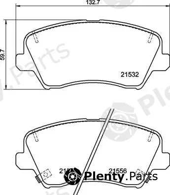 Brembo P30123 — Brake Pad Set, disc brake PRIME LINE