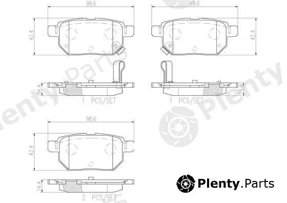 Brembo P83133N — Brake Pad Set, disc brake PRIME LINE - Ceramic