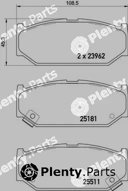 Brembo P79031 — Brake Pad Set, disc brake PRIME LINE