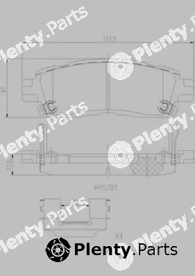 Brembo P10010N — Brake Pad Set, disc brake PRIME LINE - Ceramic
