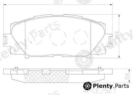 Brembo P83106N — Brake Pad Set, disc brake PRIME LINE - Ceramic