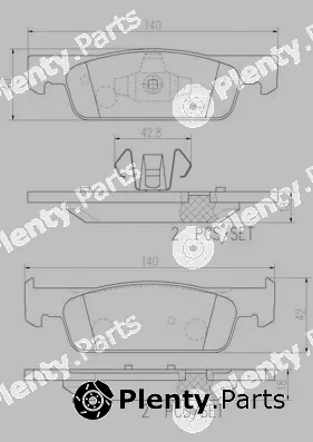 Brembo P68059N — Brake Pad Set, disc brake PRIME LINE - Ceramic