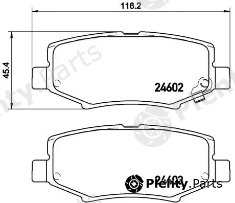 Brembo P18024 — Brake Pad Set, disc brake PRIME LINE