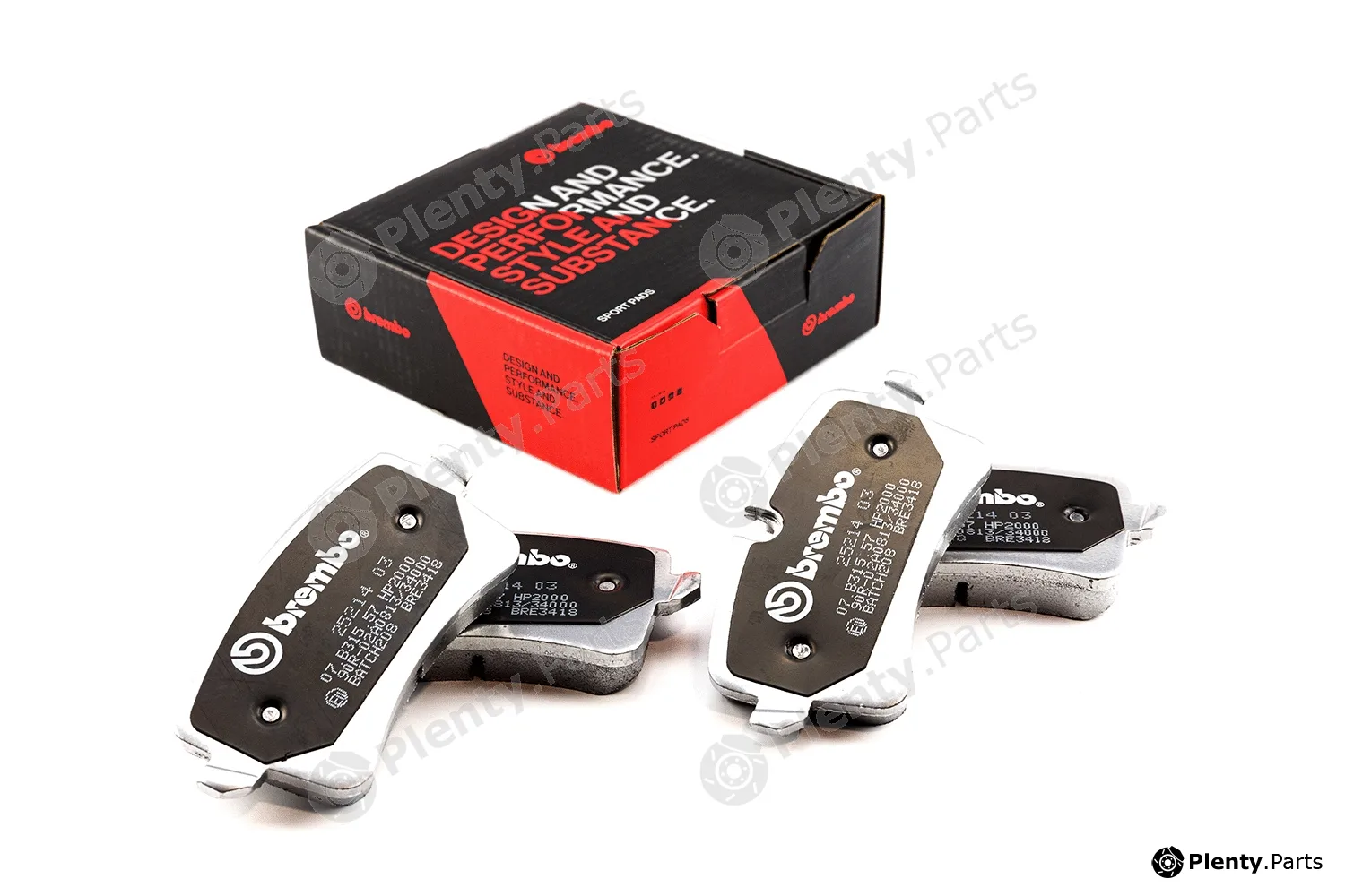 Brembo 07.B315.57 — High Performance Brake Pad Set UPGRADE, SPORT | HP2000