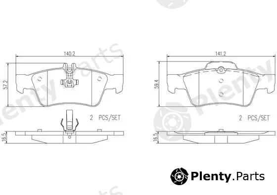 Brembo P50052N — Brake Pad Set, disc brake PRIME LINE - Ceramic