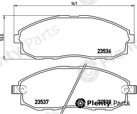 Brembo P30010 — Brake Pad Set, disc brake PRIME LINE
