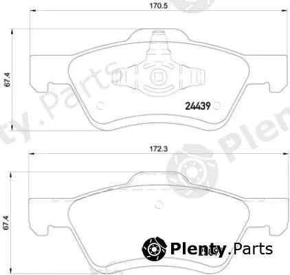 Brembo P24159 — Brake Pad Set, disc brake PRIME LINE