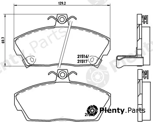Brembo P28020 — Brake Pad Set, disc brake PRIME LINE