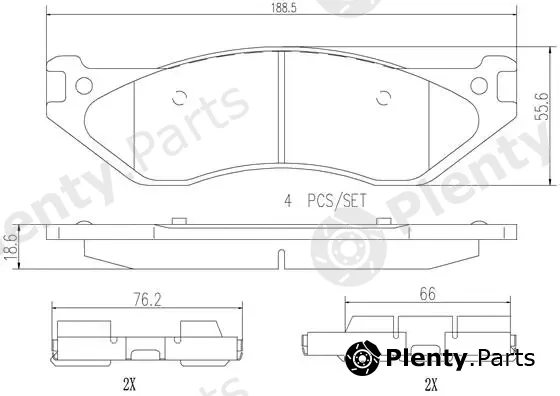 Brembo P18026N — Brake Pad Set, disc brake PRIME LINE - Ceramic