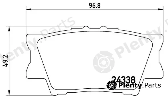 Brembo P83089 — Brake Pad Set, disc brake PRIME LINE