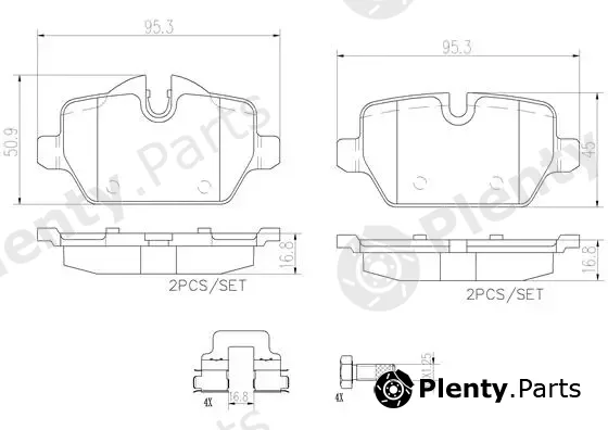 Brembo P06080N — Brake Pad Set, disc brake PRIME LINE - Ceramic