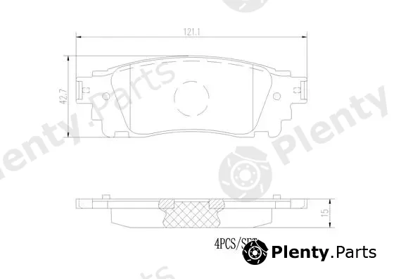 Brembo P83166N — Brake Pad Set, disc brake PRIME LINE - Ceramic