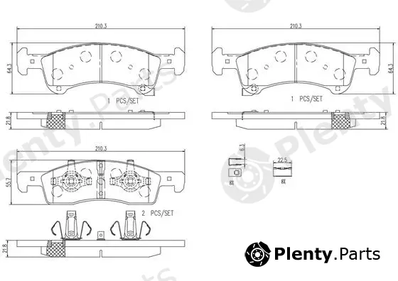 Brembo P24111N — Brake Pad Set, disc brake PRIME LINE - Ceramic