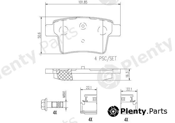 Brembo P24063N — Brake Pad Set, disc brake PRIME LINE - Ceramic