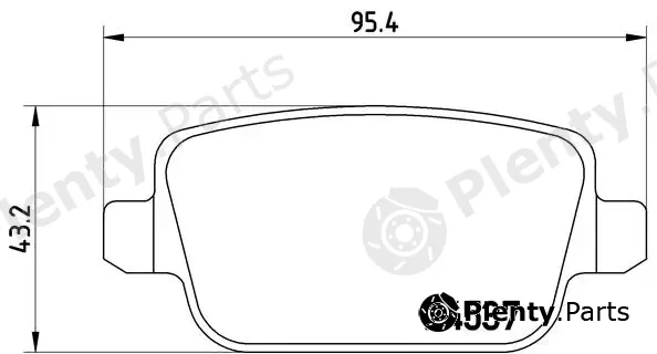 Brembo P44016 — Brake Pad Set, disc brake PRIME LINE