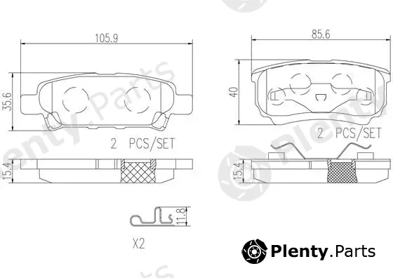 Brembo P54034N — Brake Pad Set, disc brake PRIME LINE - Ceramic