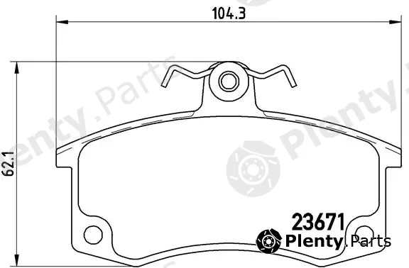 Brembo P41004 — Brake Pad Set, disc brake PRIME LINE
