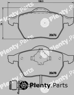 Brembo P85026 — Brake Pad Set, disc brake PRIME LINE