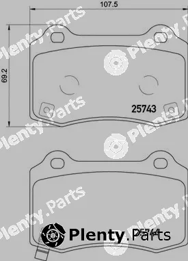 Brembo P30074 — Brake Pad Set, disc brake PRIME LINE