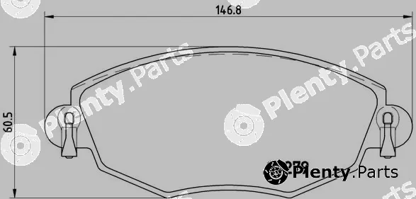 Brembo P24060 — Brake Pad Set, disc brake PRIME LINE