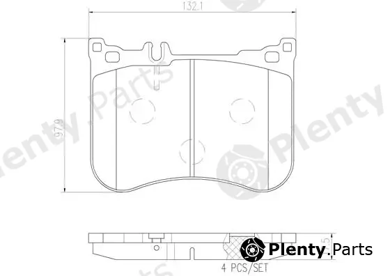 Brembo P50114N — Brake Pad Set, disc brake PRIME LINE - Ceramic