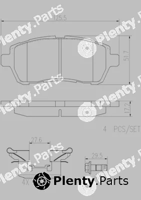 Brembo P24072N — Brake Pad Set, disc brake PRIME LINE - Ceramic