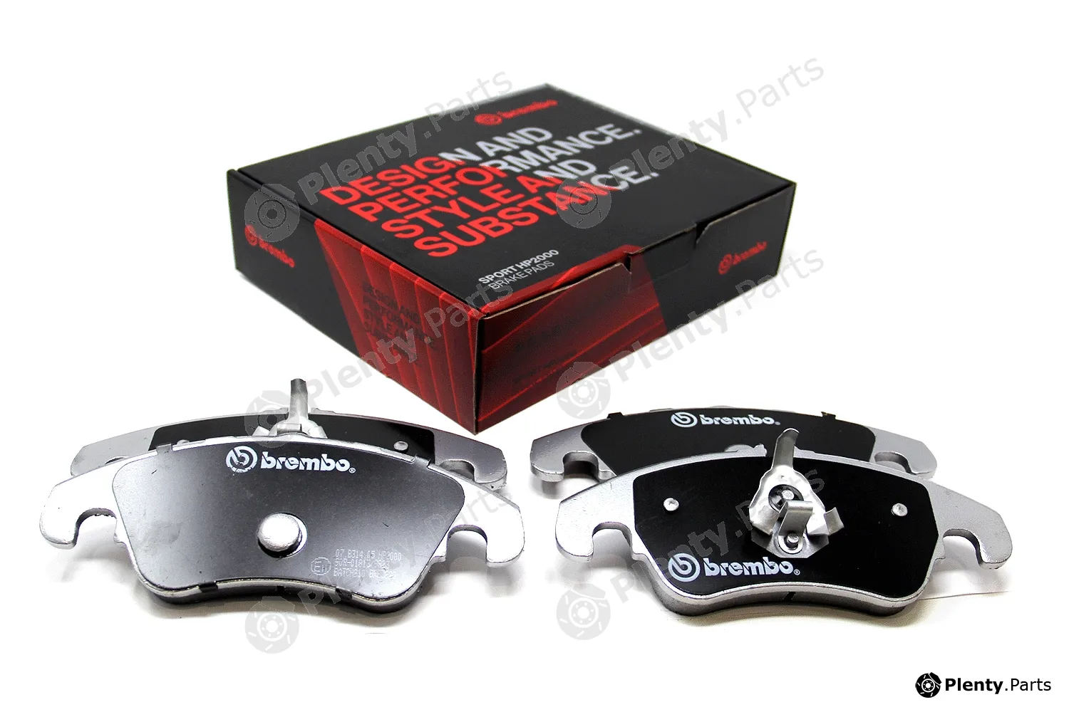 Brembo 07.B314.05 — High Performance Brake Pad Set UPGRADE, SPORT | HP2000