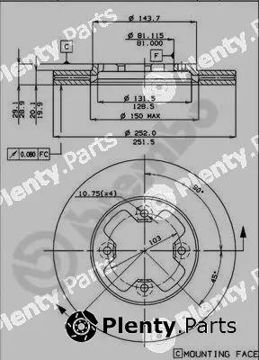 Brembo 09.4921.10 — Brake Disc PRIME LINE