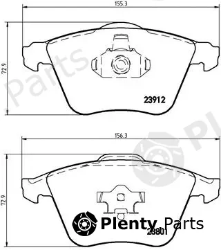 Brembo P24057 — Brake Pad Set, disc brake PRIME LINE