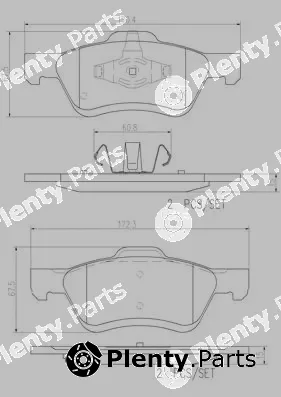 Brembo P24159N — Brake Pad Set, disc brake PRIME LINE - Ceramic