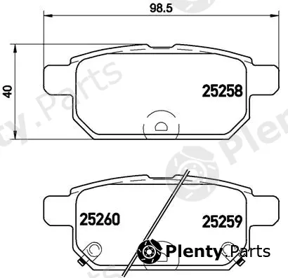 Brembo P79029 — Brake Pad Set, disc brake PRIME LINE