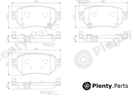 Brembo P49059N — Brake Pad Set, disc brake PRIME LINE - Ceramic