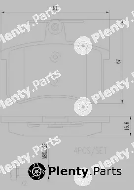 Brembo P85013N — Brake Pad Set, disc brake PRIME LINE - Ceramic