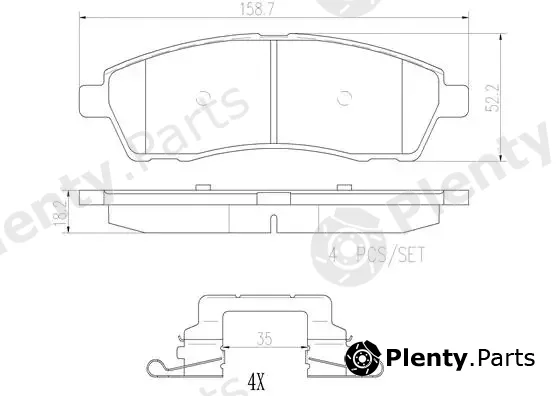 Brembo P24107N — Brake Pad Set, disc brake PRIME LINE - Ceramic