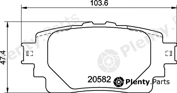 Brembo P83174 — Brake Pad Set, disc brake PRIME LINE