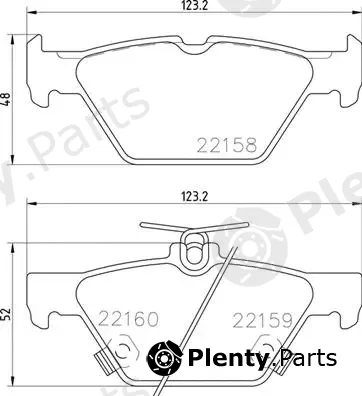 Brembo P78026 — Brake Pad Set, disc brake PRIME LINE