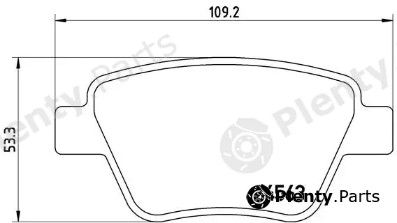 Brembo P85114 — Brake Pad Set, disc brake PRIME LINE
