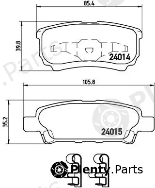 Brembo P54034 — Brake Pad Set, disc brake PRIME LINE
