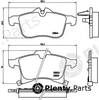 Brembo P59045 — Brake Pad Set, disc brake PRIME LINE