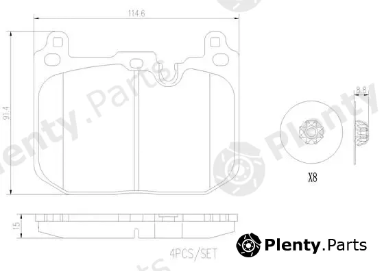 Brembo P06097N — Brake Pad Set, disc brake PRIME LINE - Ceramic