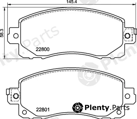 Brembo P78028 — Brake Pad Set, disc brake PRIME LINE