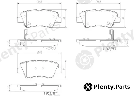 Brembo P30047N — Brake Pad Set, disc brake PRIME LINE - Ceramic