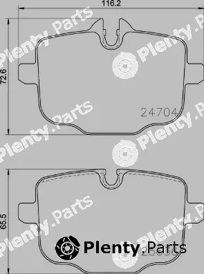 Brembo P06101 — Brake Pad Set, disc brake PRIME LINE
