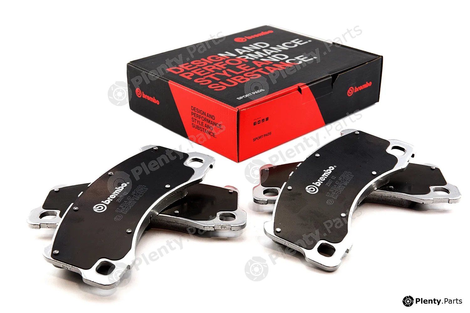 Brembo 07.B314.67 — High Performance Brake Pad Set UPGRADE, SPORT | HP2000