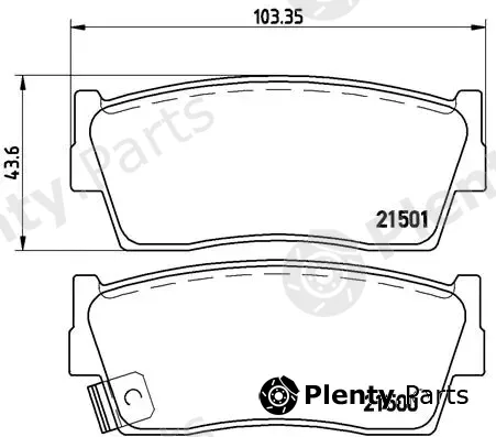 Brembo P79006 — Brake Pad Set, disc brake PRIME LINE