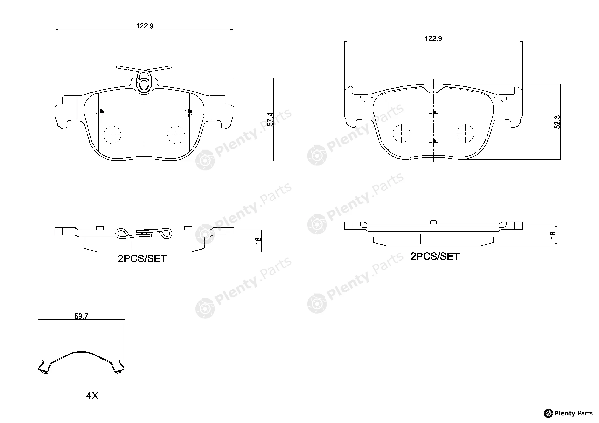 Brembo P85189N — Brake Pad Set, disc brake PRIME LINE - Ceramic