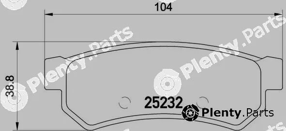 Brembo P10053 — Brake Pad Set, disc brake PRIME LINE