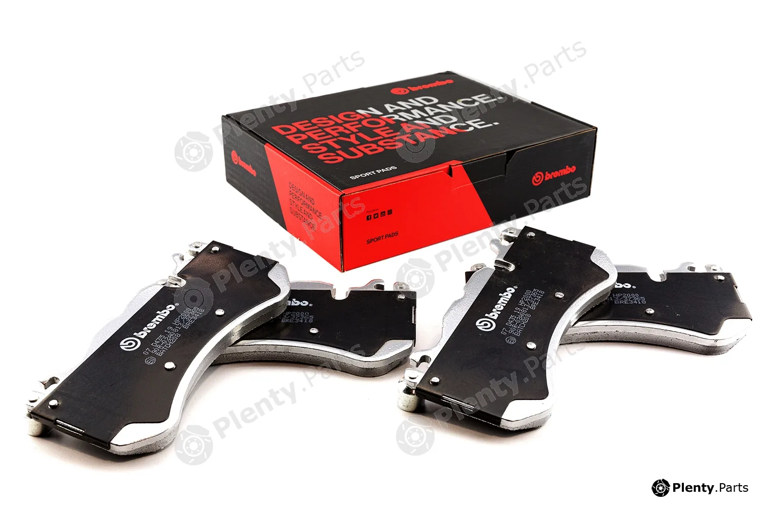 Brembo 07.D435.19 — High Performance Brake Pad Set UPGRADE, SPORT | HP2000